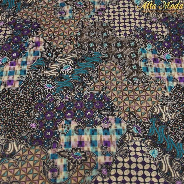 Alta Moda Batik Chffon Cokelat Ungu (1M)