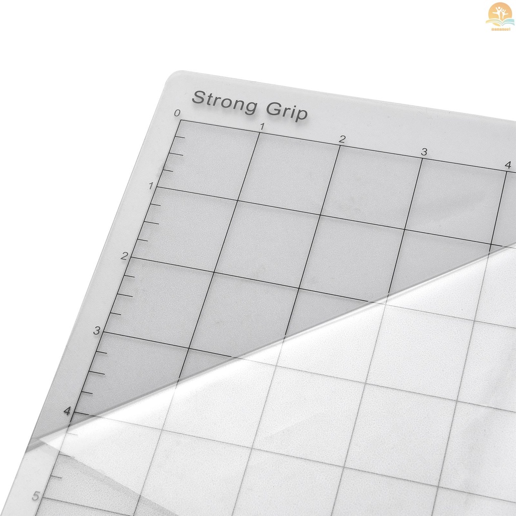 Replacement Cutting Mat Transparent Adhesive Cricut Mat with Measuring Grid 12 by 12-Inch for Silhouette Cameo Cricut Explore Plotter Machine 10PCS