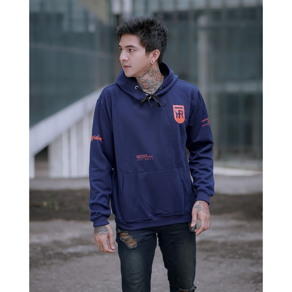 ORANGE HOLYRIDER SWEATER HOODIE // SWATER HOODIE PRIA DAN WANITA