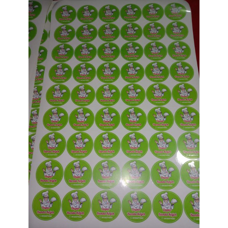 

stiker bulat A3