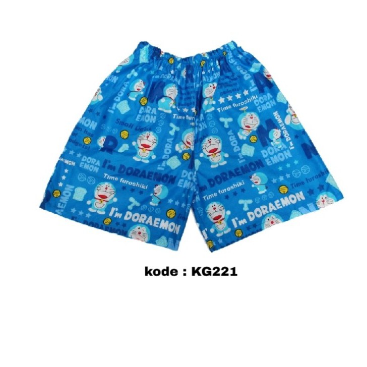 BOXER / CELANA KOLOR MOTIF DORAEMON BLUE