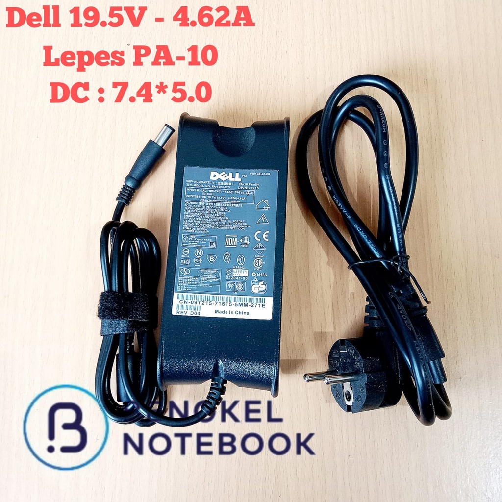 Adaptor Dell 19.5v 4.62a 90Watt Original Lepes PA-10 Jack 7450