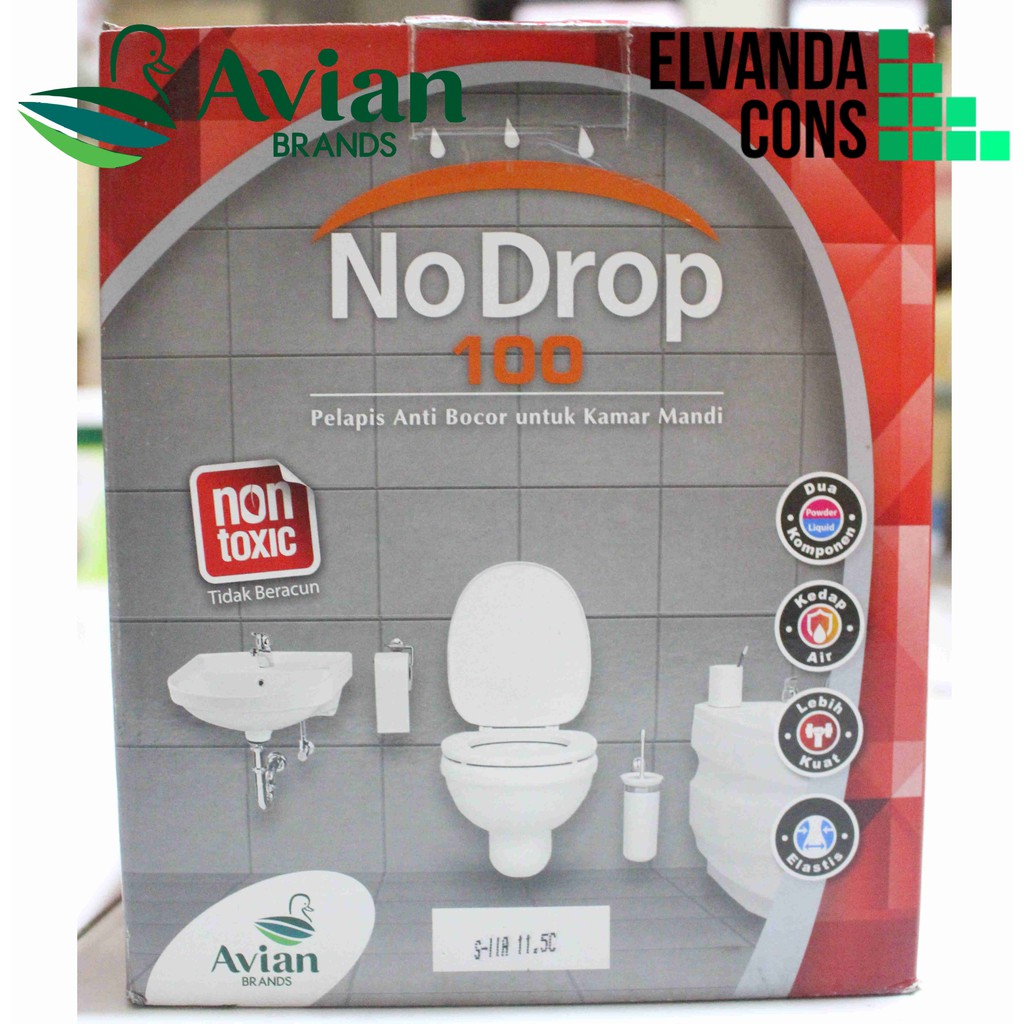 No Drop Pelapis Anti Bocor Untuk Kolam Dan Bak Kamar Mandi No Drop 100 Avian Water Proofing Shopee Indonesia