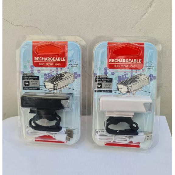 Lampu Depan Sepeda - Lampu Led USB Charging - Lampu Led USB Rechargeable - Lampu Sepeda