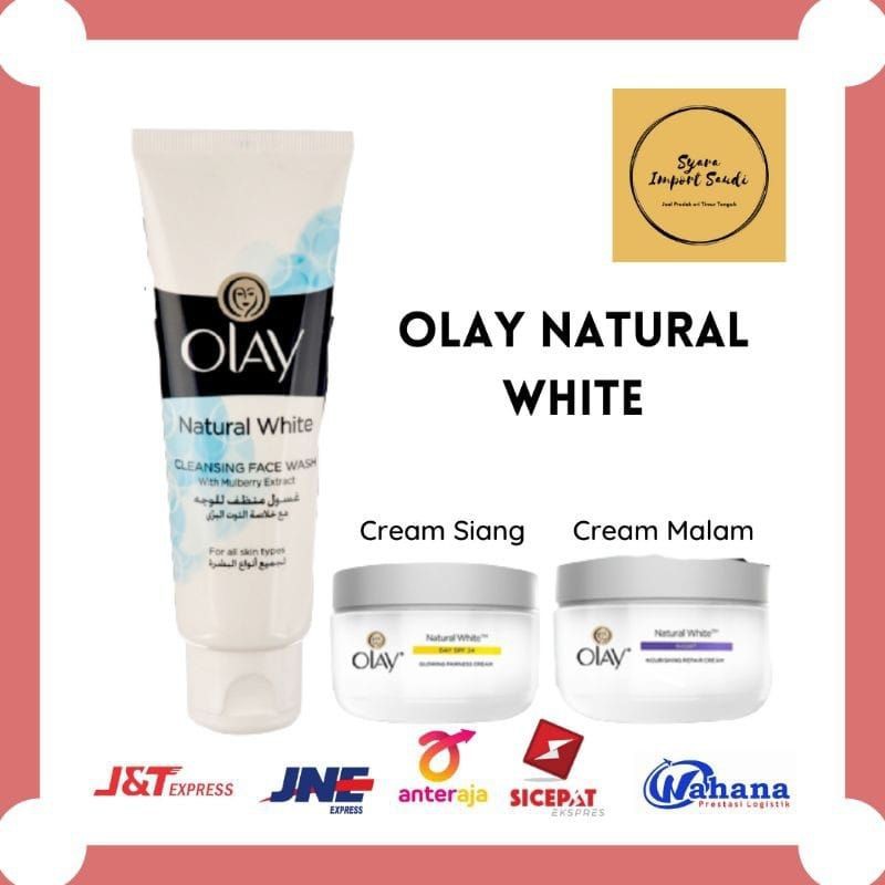 Olay Natural Aura Day Cream Spf 15,Night Cream Ori Arab Saudi