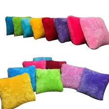 SARUNG BANTAL KURSI/SOFA BULU rasfur/uk 40x40cm polos