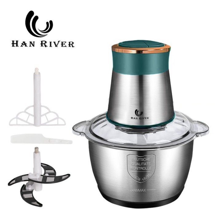 Cindiashope Han River Meat Grinder 2L Stainless Steel Mixer For Fruit Meat And Veg