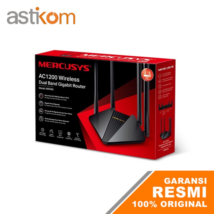 Mercusys MR30G AC1200 Wireless Dual Band Gigabit Router