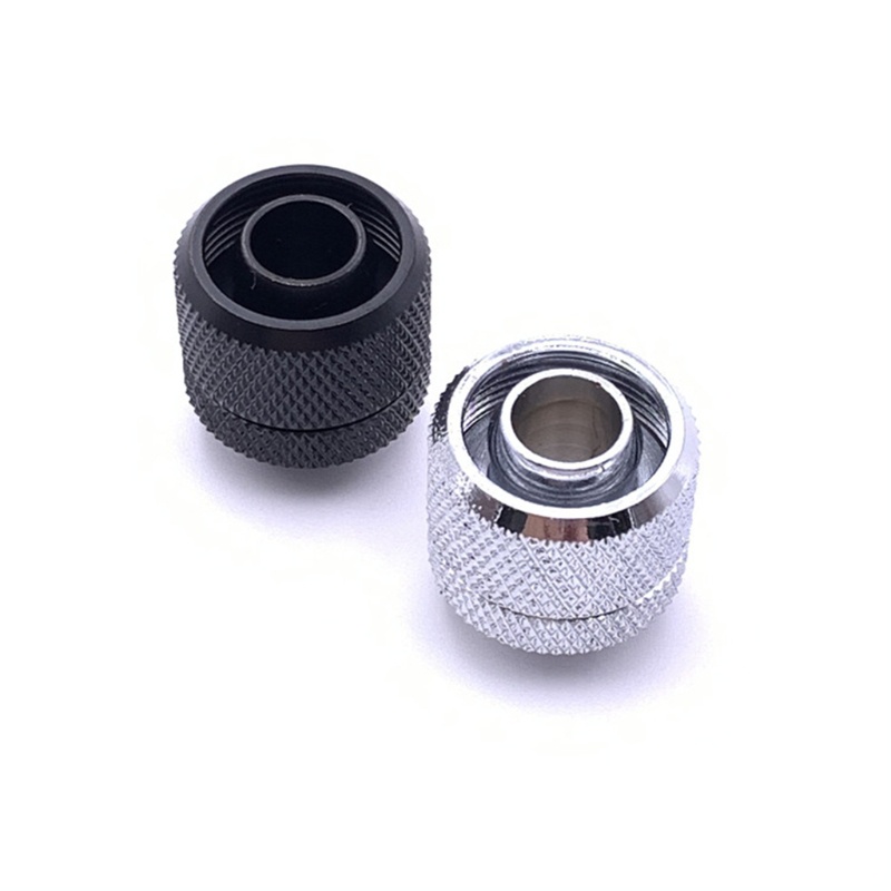 Bt Kuningan G1/4Benang Fitting Kompresi Tabung Lembut Untuk 10x13mm Soft Tube PC Konektor Menyegarkan Air 8buah