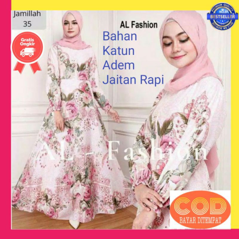 Baju Gamis Wanita Terbaru 2021 Remaja Kekinian Terlaris Termurah Jamilah