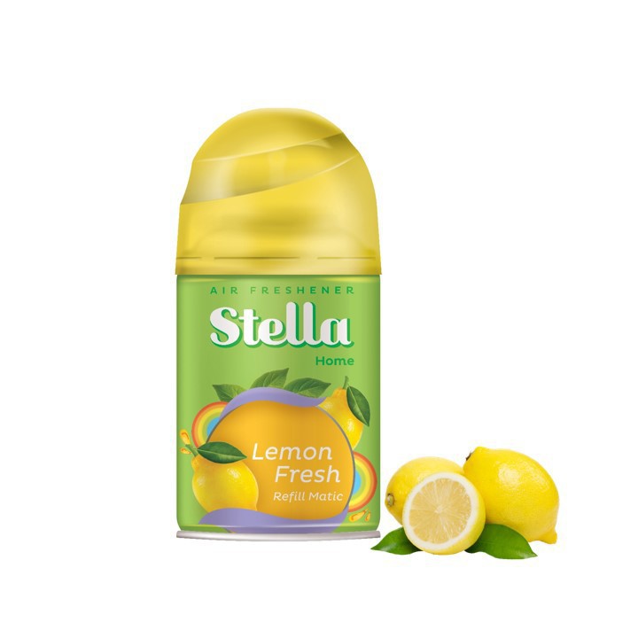 Stella Reffil matic spray 225 ml / isi ulang stella matic box - Lemon fresh