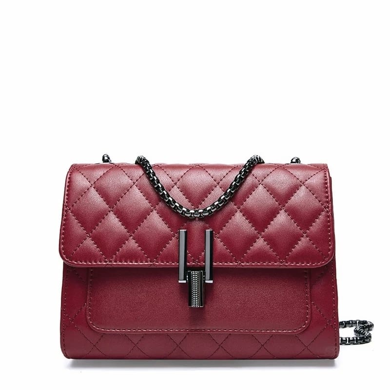 Tas Selempang Wanita Fashion  Slingbag Rantai - MORYMONY CHELSY-MARUN