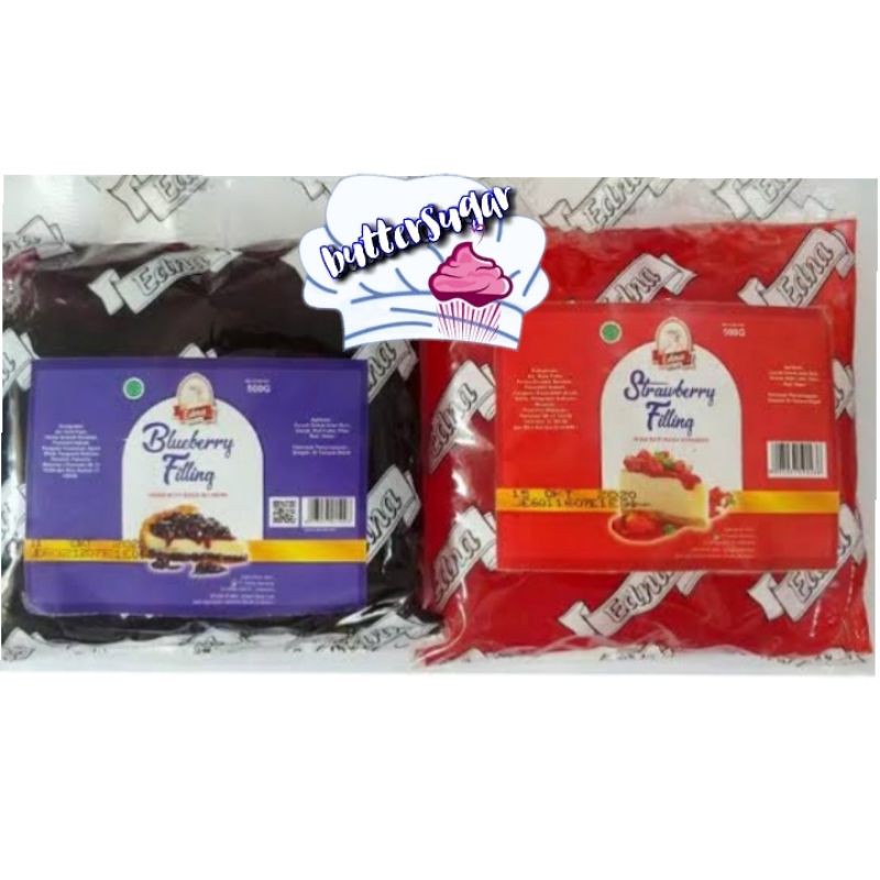 

EDNA FILLING 500GR / EDNA STRAWBERRY / EDNA BLUEBERRY