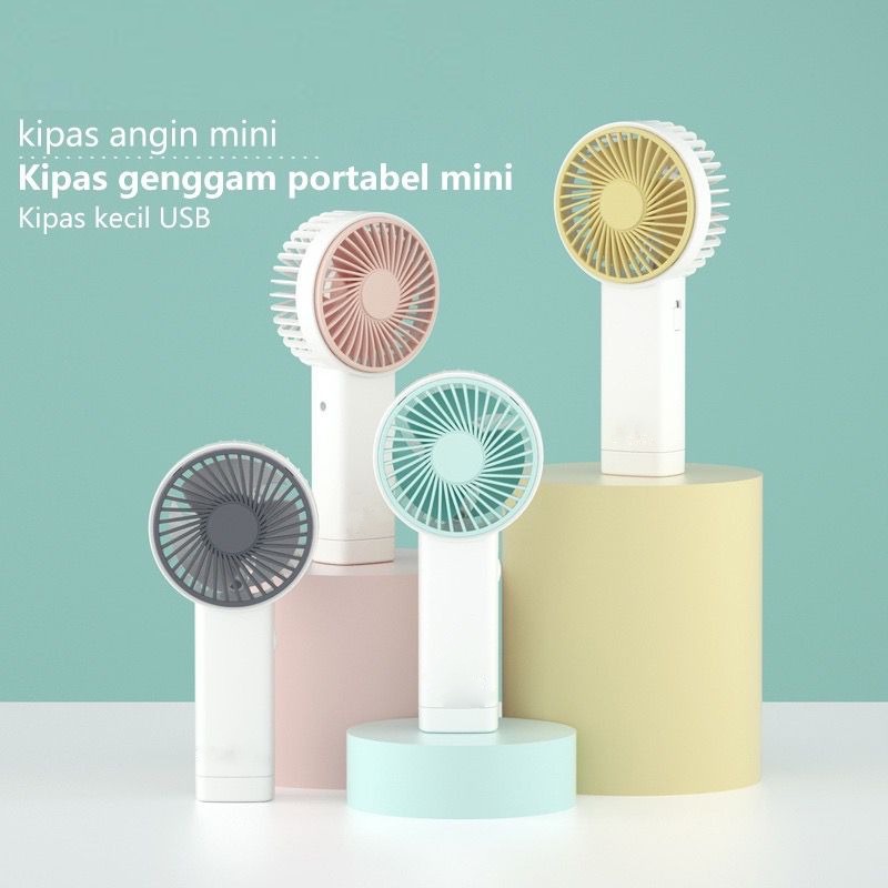 Kipas Angin Mini Genggam Cute / Kipas Lipat Portable / Mini Fan