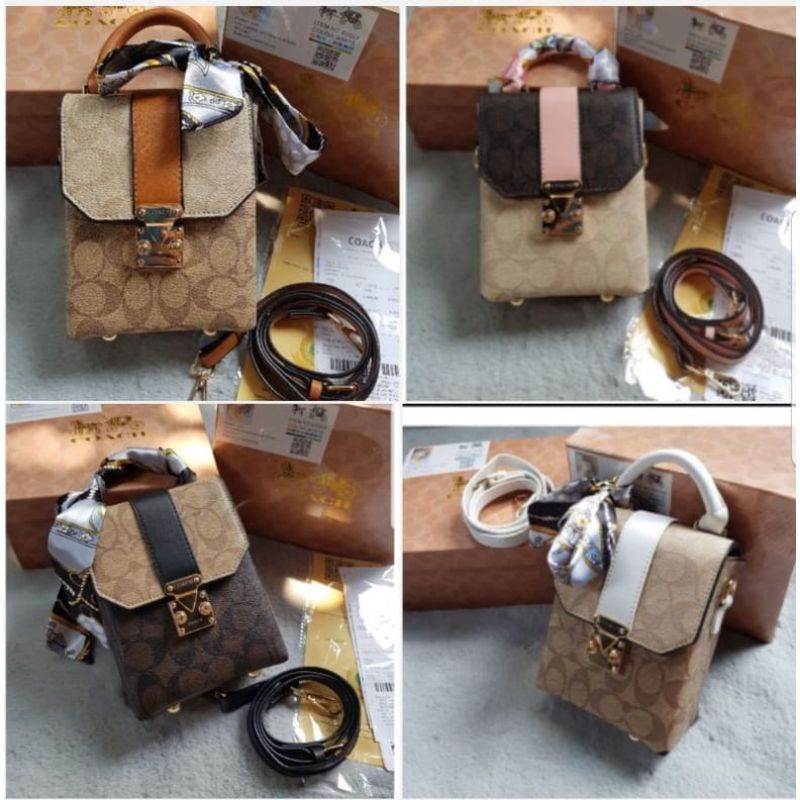 Tas Coach Phone Syal | Coac Hp | Coc Sling Bag Mini