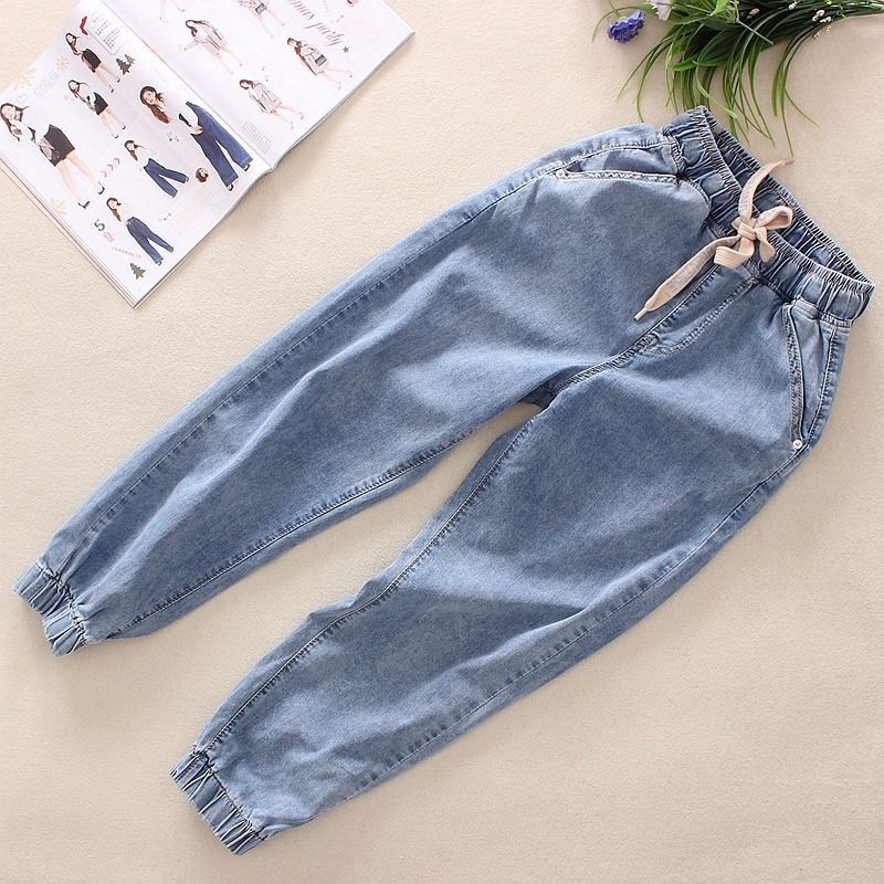  Celana  Panjang Jeans Wanita  Model Elastis Longgar Ukuran  