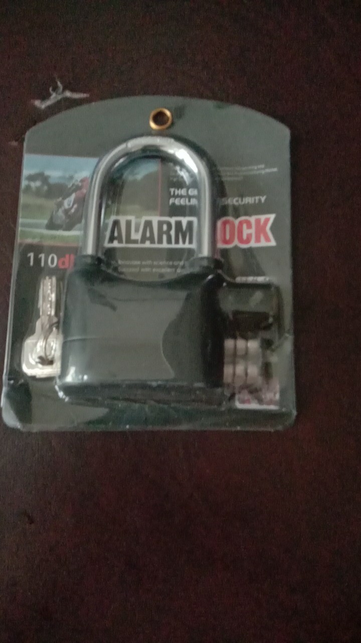 Original Gembok Alarm Anti Maling Ring Panjang Alarm Lock Kunci
