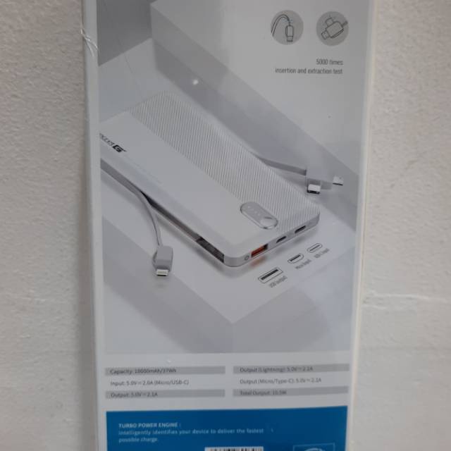 POWEBANK ORIGINAL SECRET G PL1013 10000mAh Quick Charger Baterai  Micro /Type-C Lighning