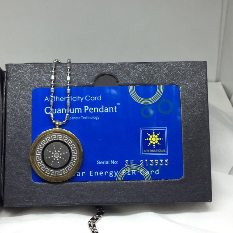 Kalung Quantum Kesehatan | Pendant Health Garansi Asli Model Terbaru bisa bayar di tempat liontin bulat safir gold