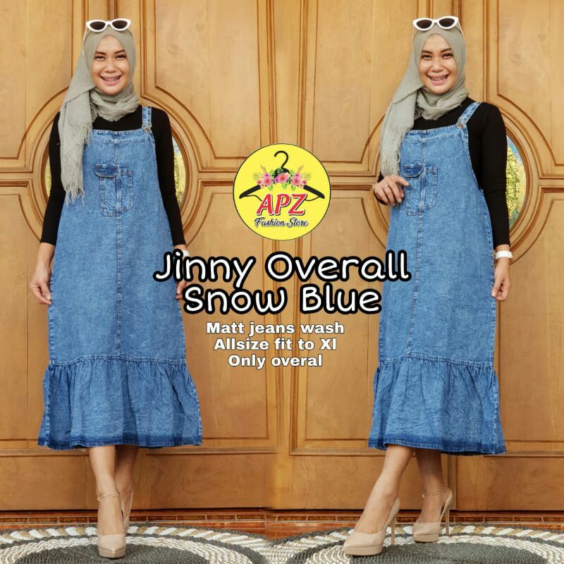 OVERALL JEANS JINNY SNOW BLUE ORI APZ