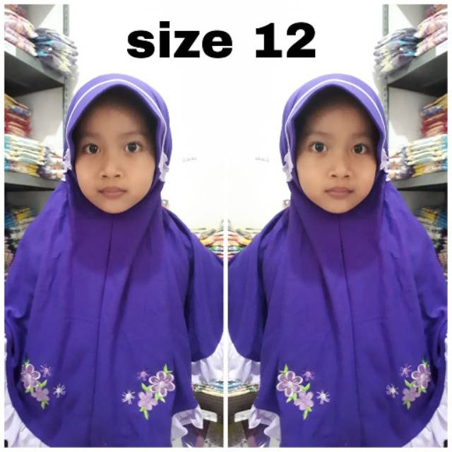Jilbab Anak Delima Collection Size 12
