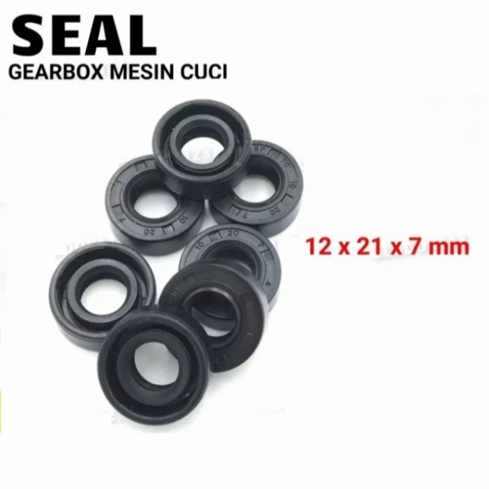 SEAL AS SIL GEARBOK MESIN CUCI GEARBOX BEARING KARET 12 21 7