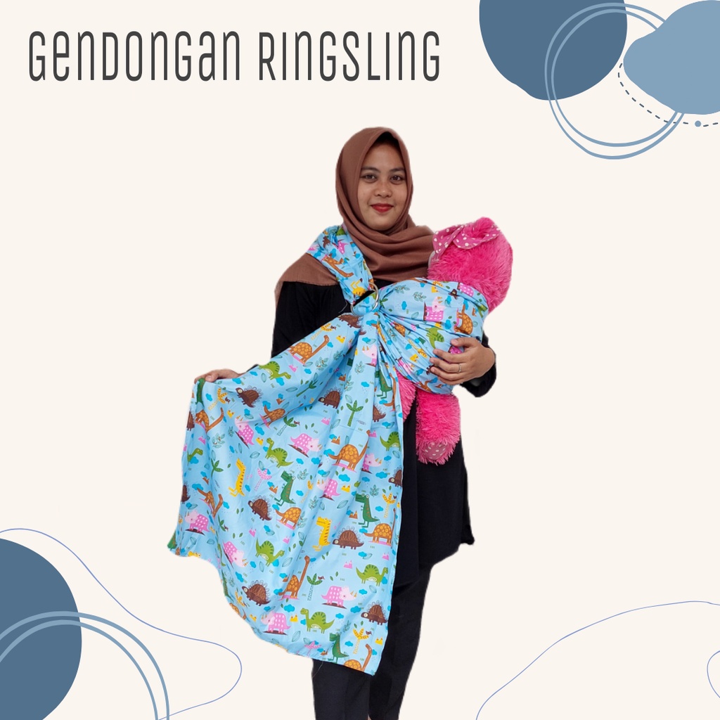 gendongan bayi ringsling karakter terlaris multifungsi