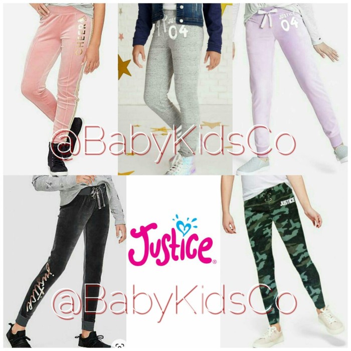 ORIGINAL Jogger Justice anak perempuan - celana jogger h&m hnm gap ori