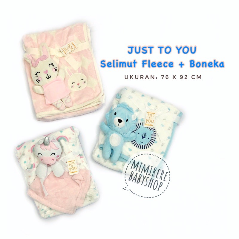 Just To You Selimut Fleece + Boneka