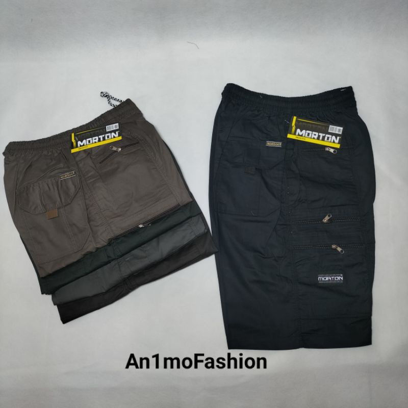 Celana Santai Pria Morton 3/4 55cm 5 Warna / Celana Pendek / Celana Ponggol Pria