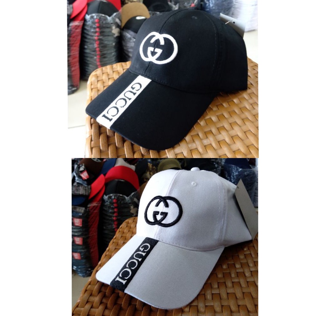 Topi Fashion Pria Wanita / Baseball Cap Logo Guci/