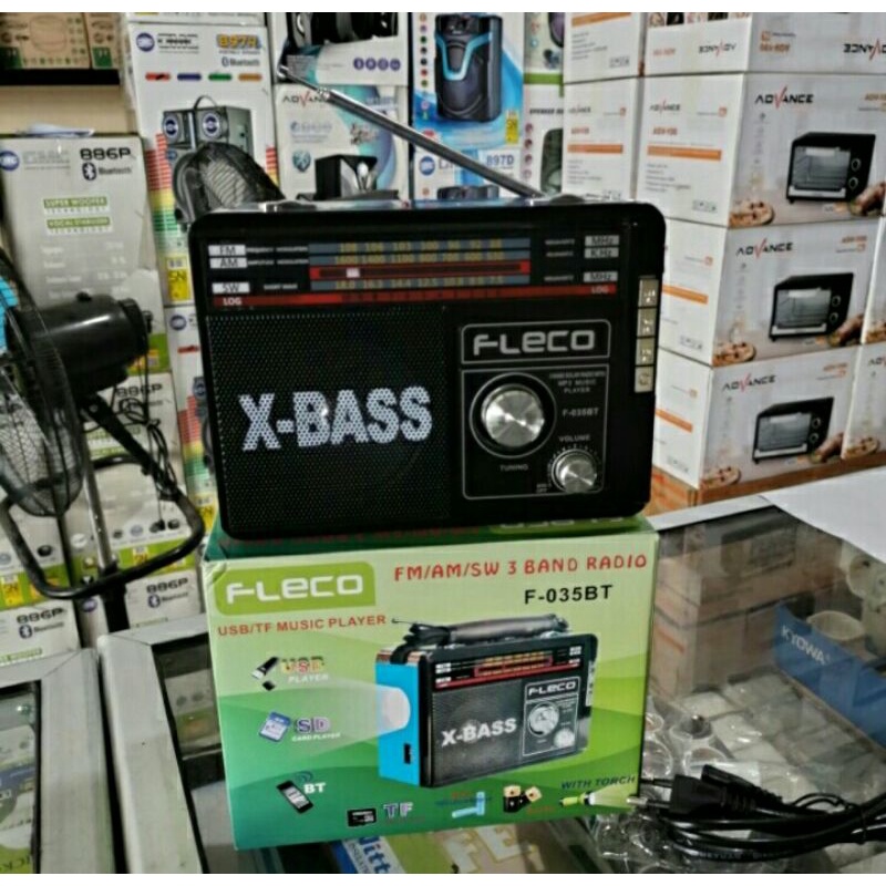 Cod//Bayar Ditempat Radio USB Fleco F-035BT Suara jernis kwalitas dijamin