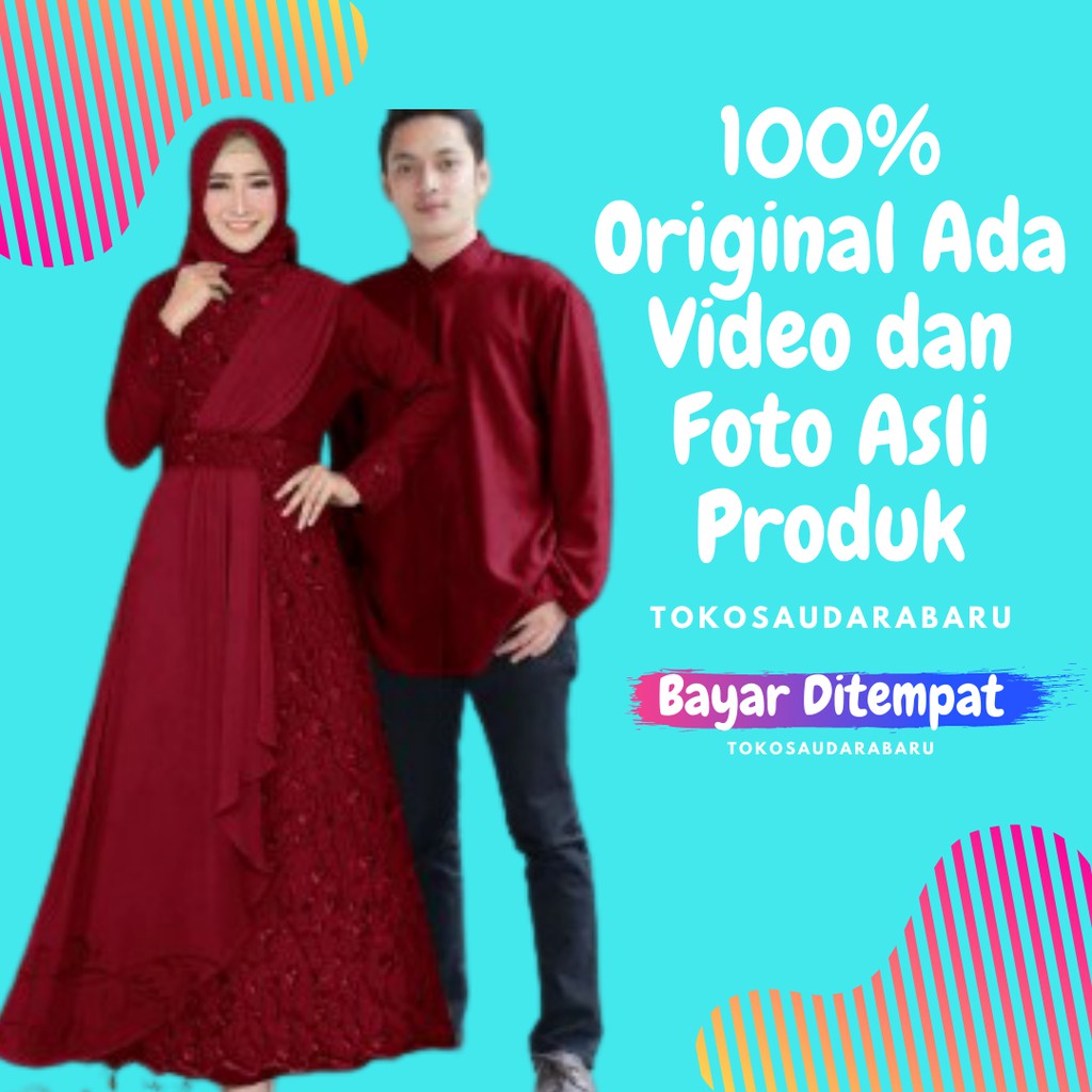 baju gamis couple suami istri amena baju pesta cople berkualitas gamis couple terbaru