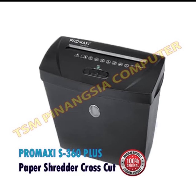 

Promaxi s360 Plus mesin pengancur kertas