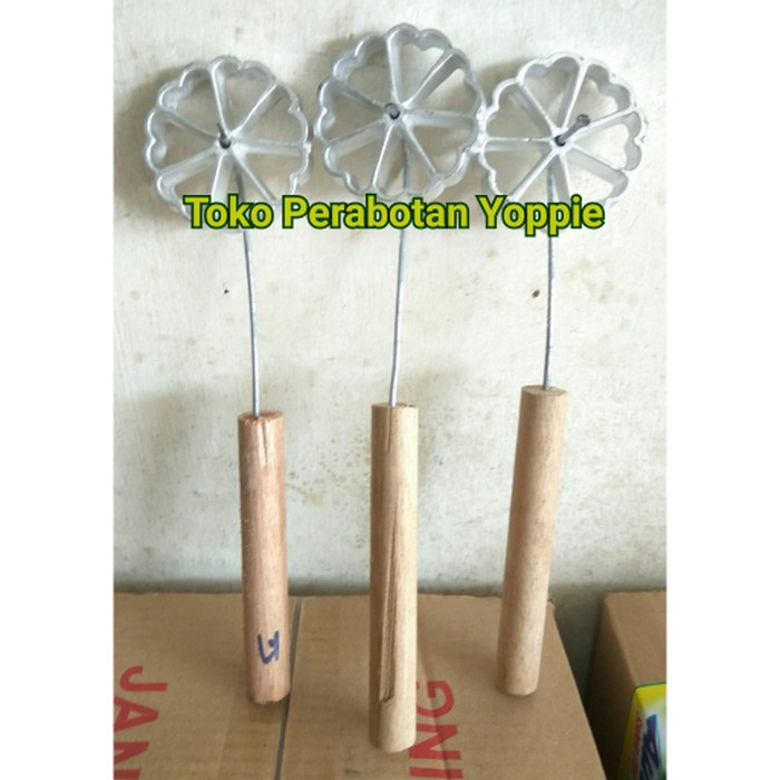 cetakan kembang goyang - kembang goyang