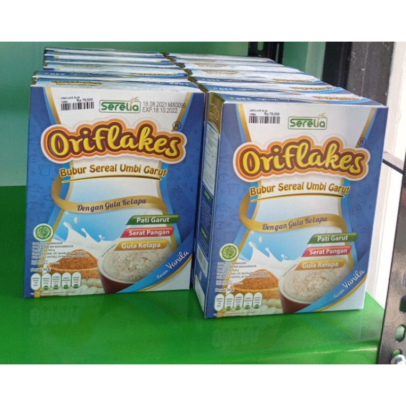 

ORIFLAKES SLIM 350 GRAM SEREAL UMBI GARUT UNTUK DIET