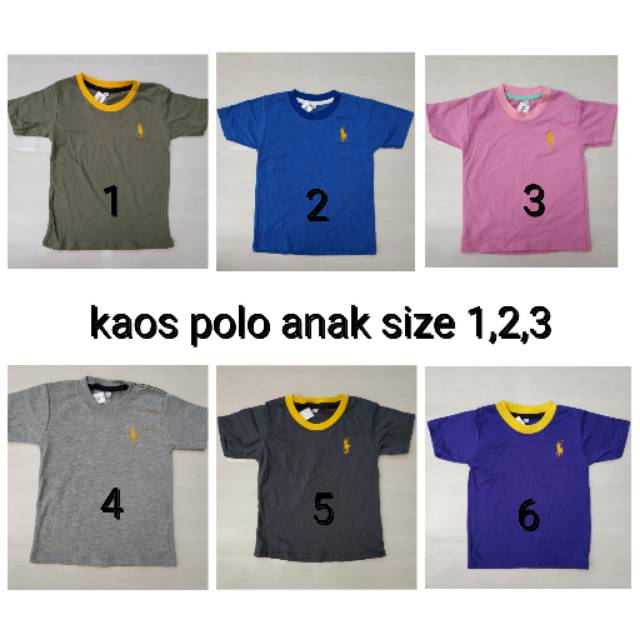 KAOS OBLONG POLO ANAK