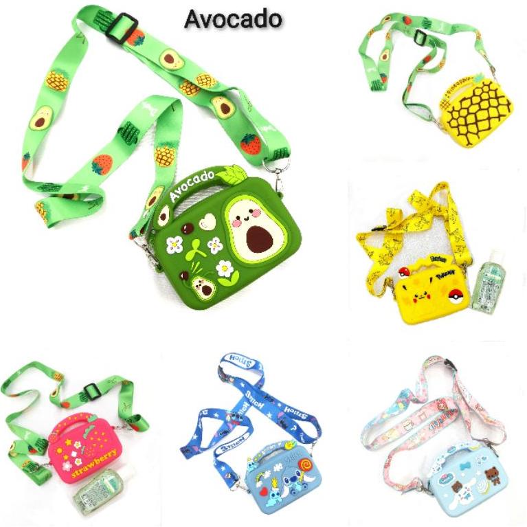 [PRODUK M0J7K] Tas selempang SATCHEL silikon rubber KOIN anak 100% import NPG