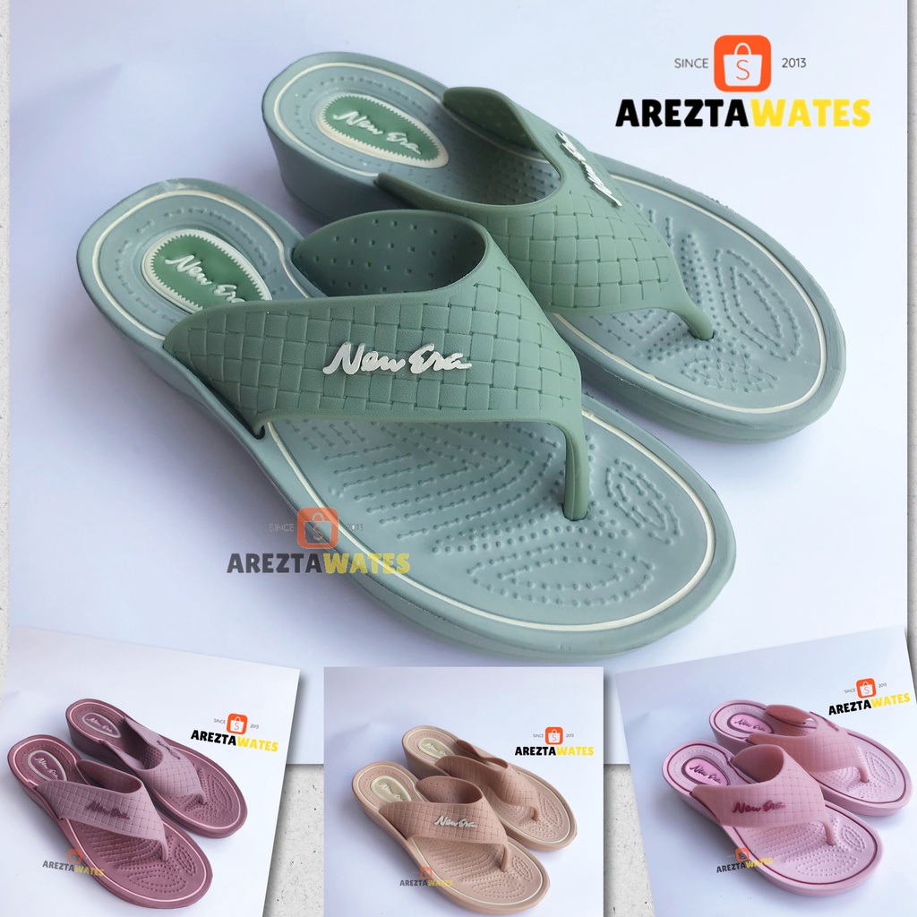 Sandal jepit karet wanita New era LB E70171