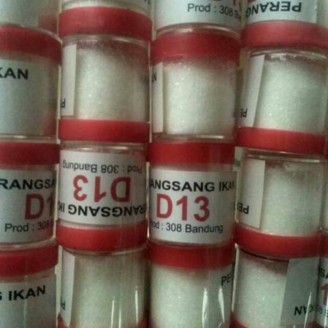 Serbuk D13 perangsang buat ikan isi 10 toples =