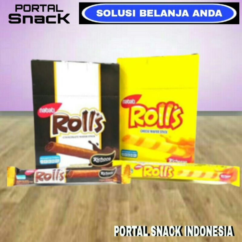 

ROLLS Nabati Coklat/Keju 1 Box