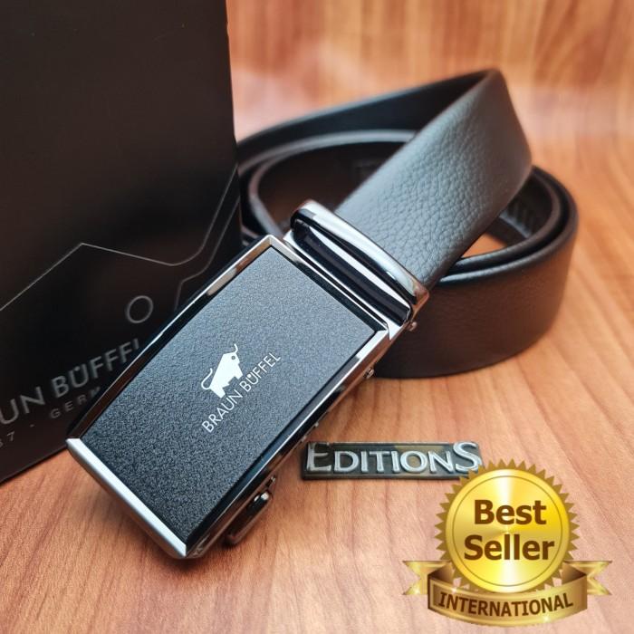 SABUK- GESPER- IKAT PINGGANG PRIA KULIT BRAUN BUFFEL AAA 61 IMPORT