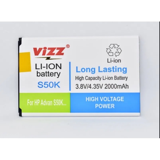 Baterai Vizz ADVAN S50K