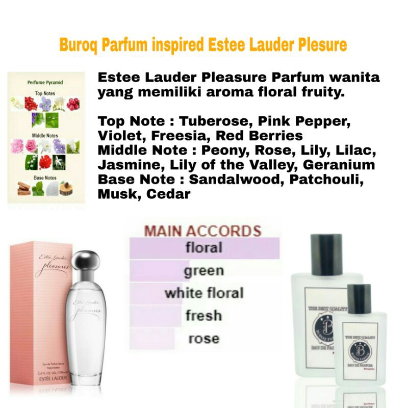 PARFUM PLESURE AROMA BUNGA KALEM FAVORIT WANITA DEWASA  -INSPIRED