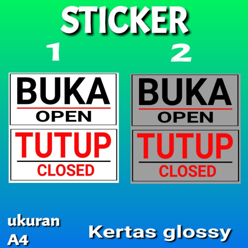 

STICKER & KERTAS BUKA TUTUP 01