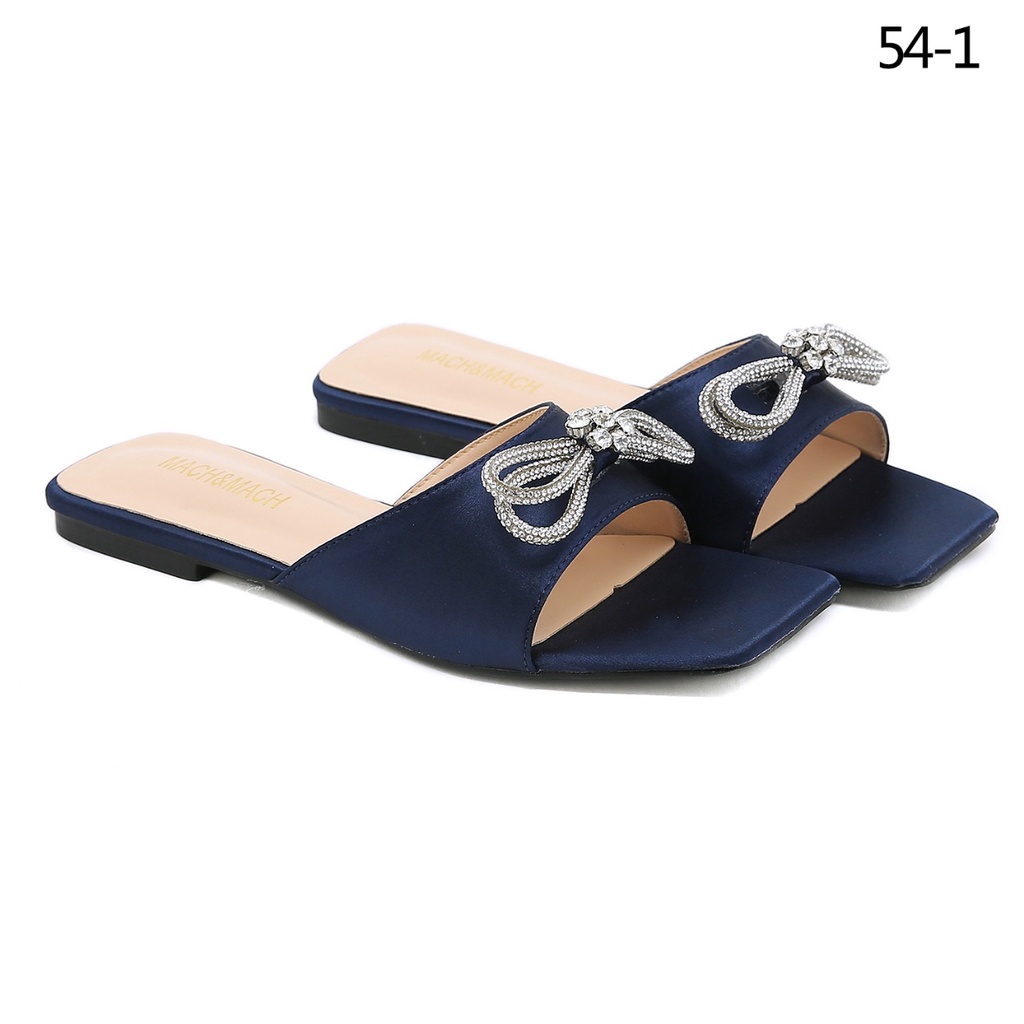 MM Double Bow Flat Mules #54-1