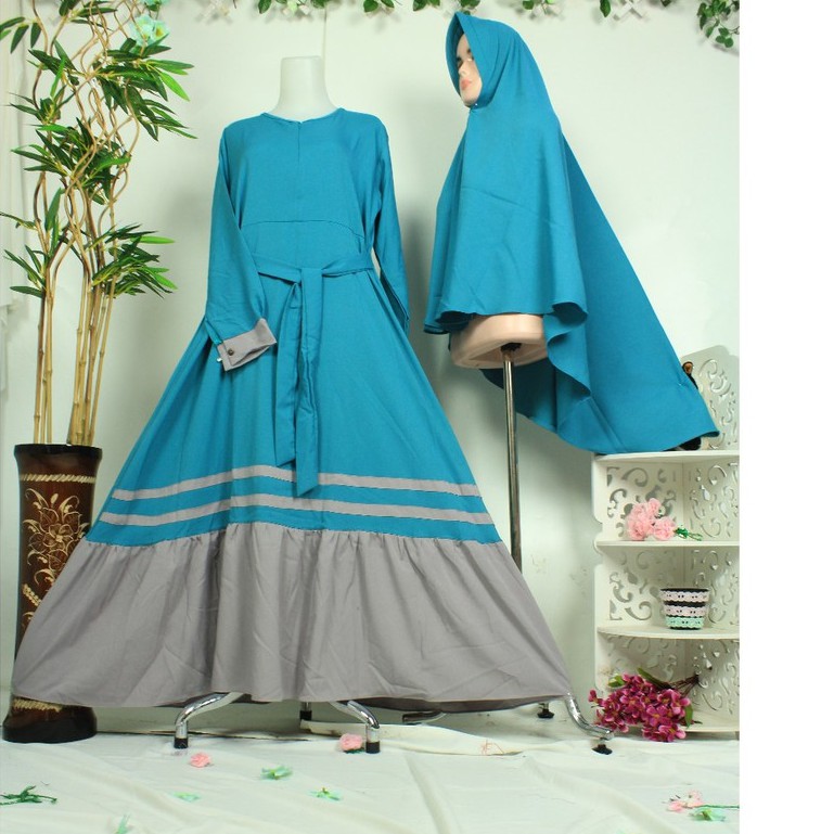 GAMIS SET SYARI  khimar wollycrepe NISMA