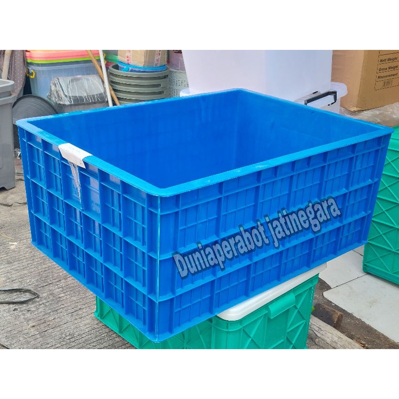 Container Box Industri Rabbit 7006 + Roda / Keranjang Industri Rapat 7006 Rabit