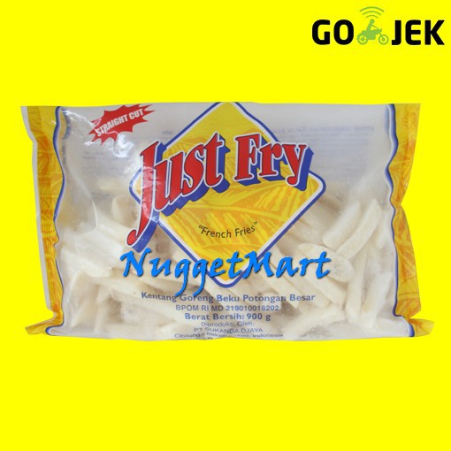 

JUST FRY FRENCH FRIES SHOESTRING CUT 900 GR