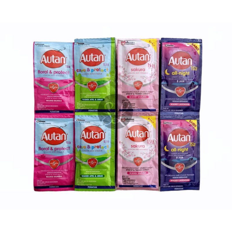 Autan Lotion Anti Nyamuk Autan Sachet 6ml Renteng Isi 12pc Sachet Renceng